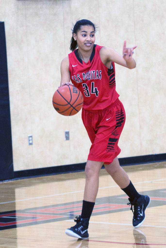 Basketball player at Las Positas College